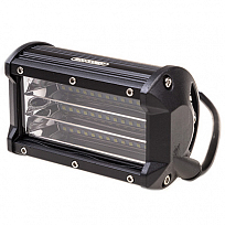 Фара светодиодная OFF ROAD 130*70мм прямоугольная 12V/24V 108W 6000К SKYWAY 36 диодов Ближний свет